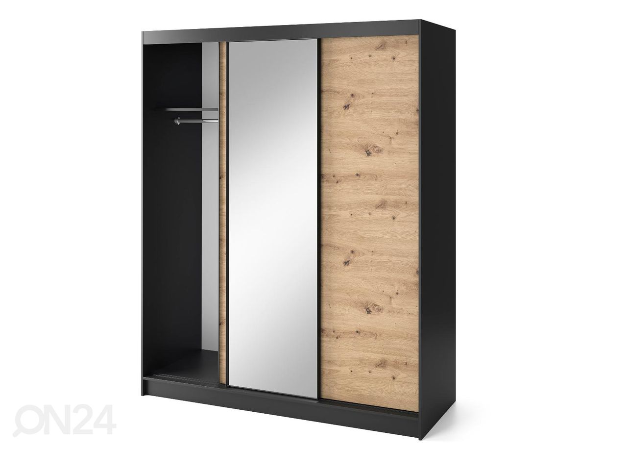 Lükandustega riidekapp Esville 180cm suurendatud