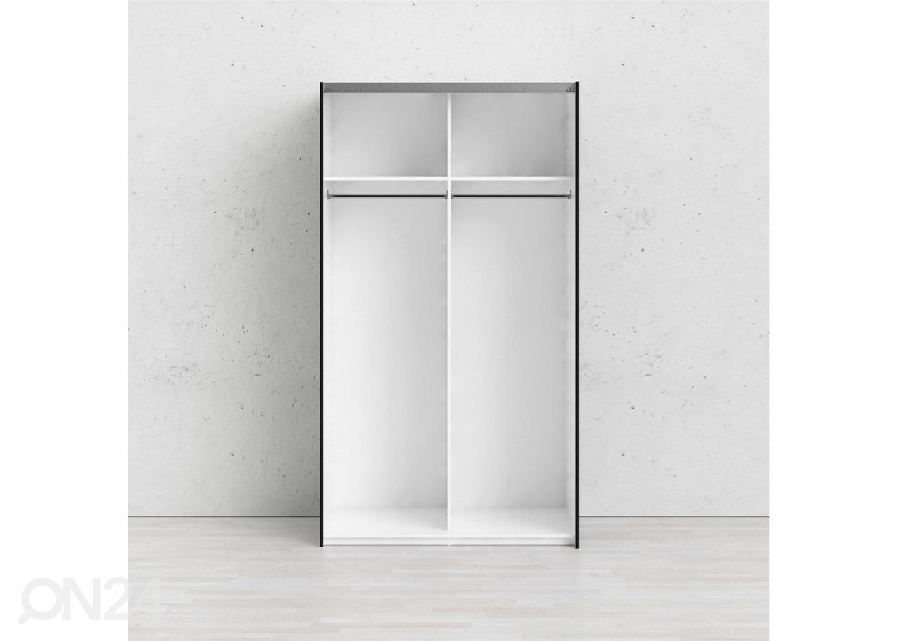 Lükandustega riidekapp Firenze 122 cm suurendatud