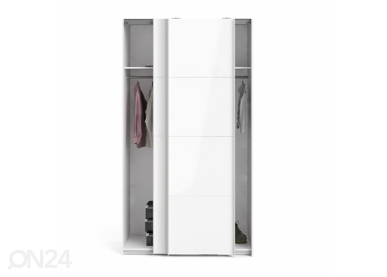 Lükandustega riidekapp Firenze 122 cm suurendatud
