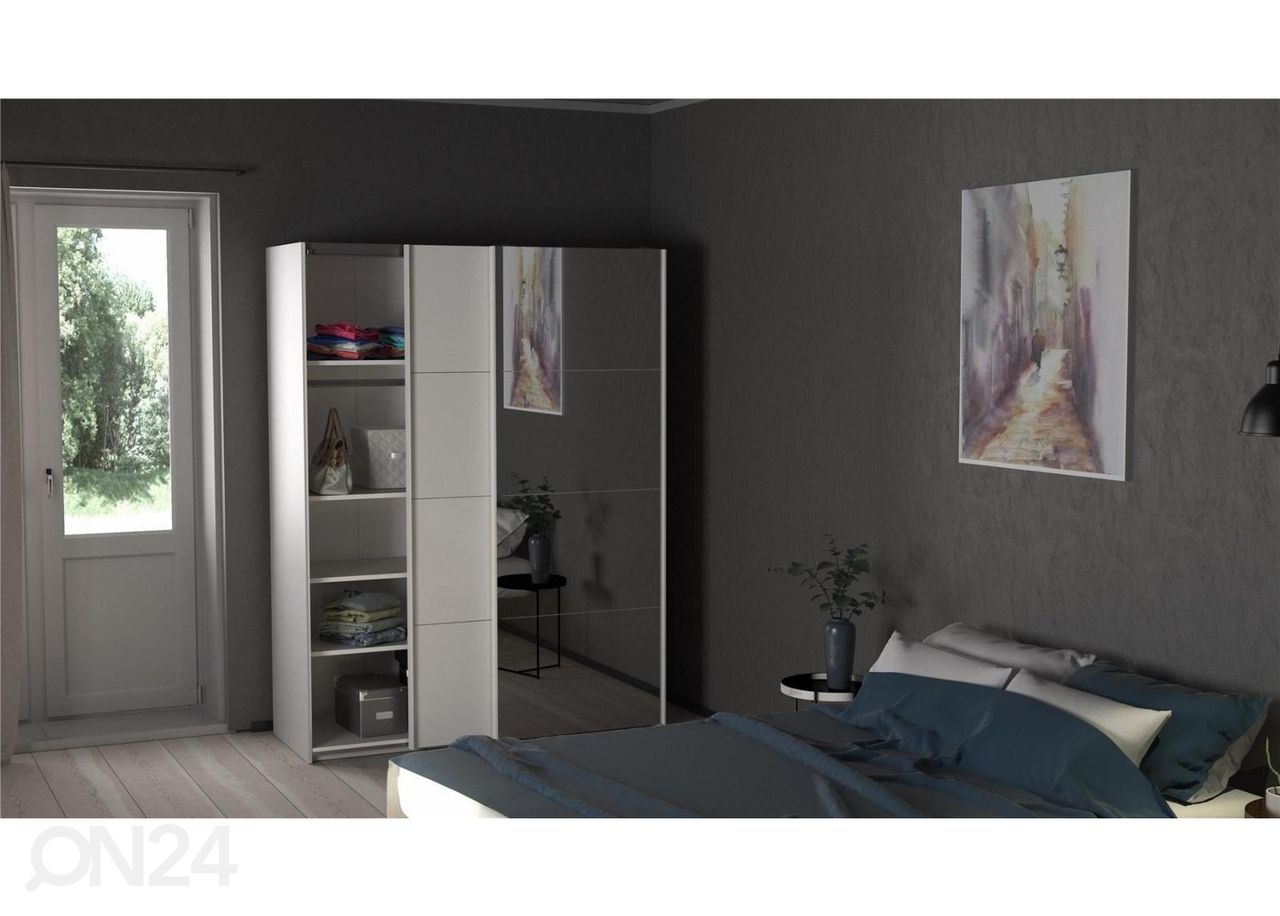 Lükandustega riidekapp Firenze 150 cm suurendatud