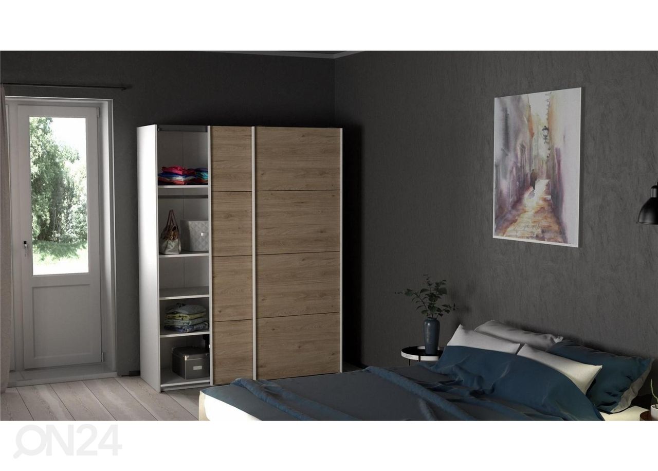 Lükandustega riidekapp Firenze 150 cm suurendatud