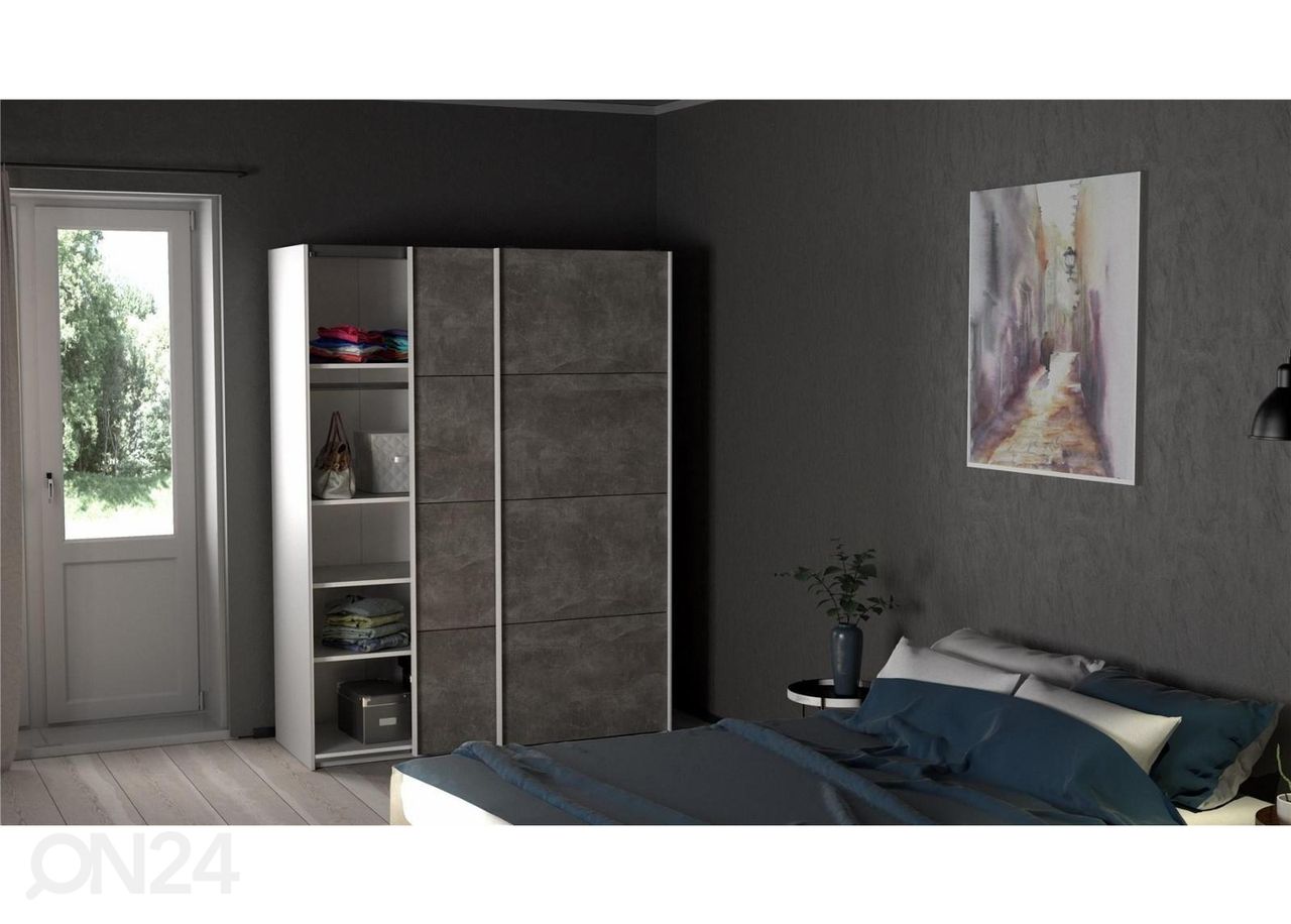 Lükandustega riidekapp Firenze 150 cm suurendatud