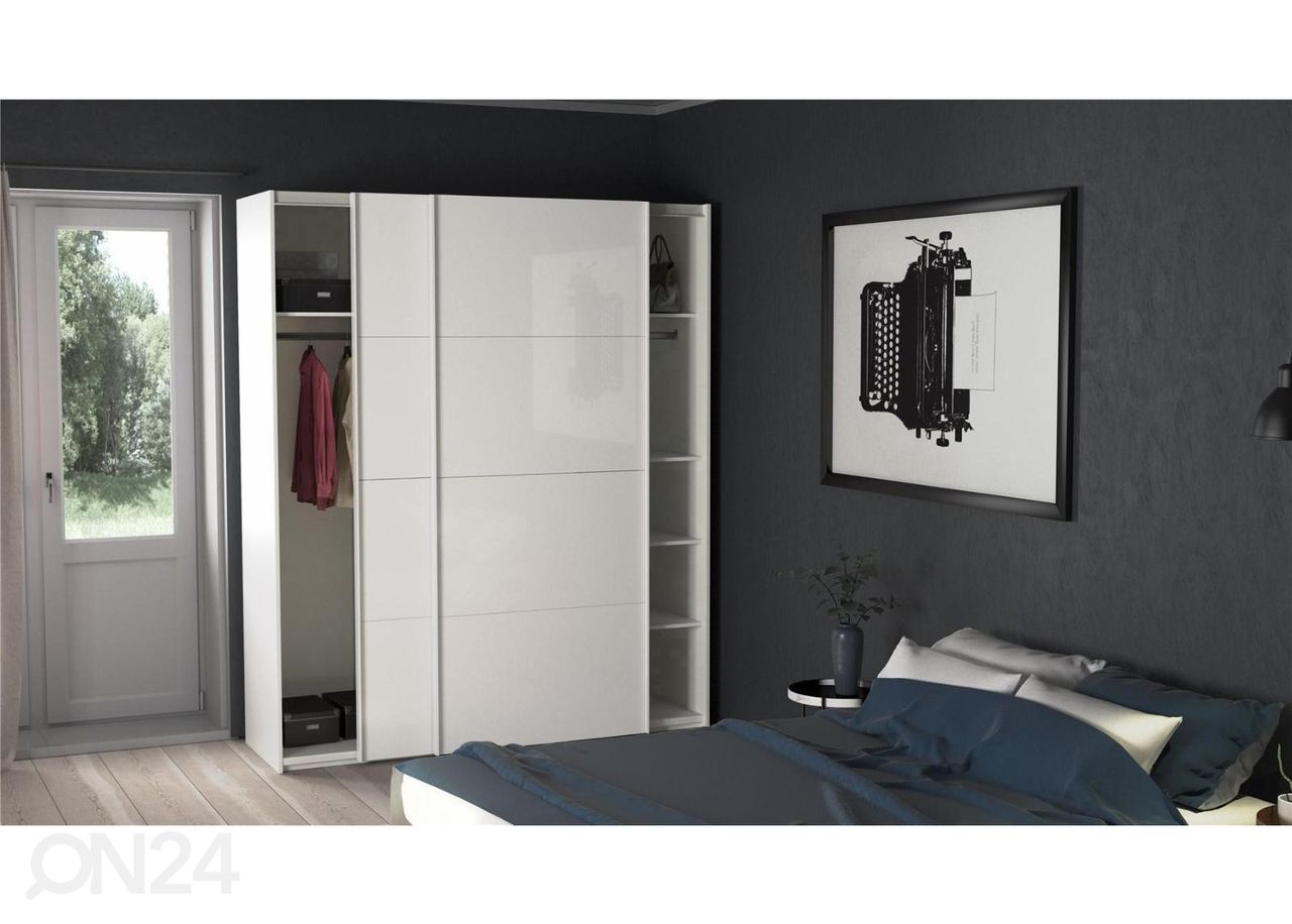 Lükandustega riidekapp Firenze 182 cm suurendatud
