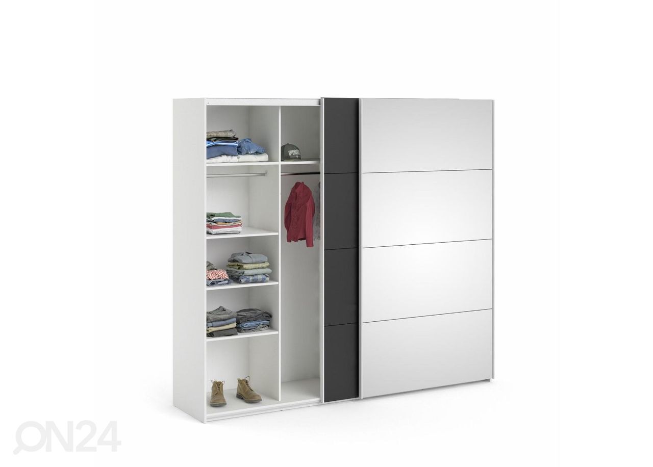 Lükandustega riidekapp Firenze 243 cm suurendatud