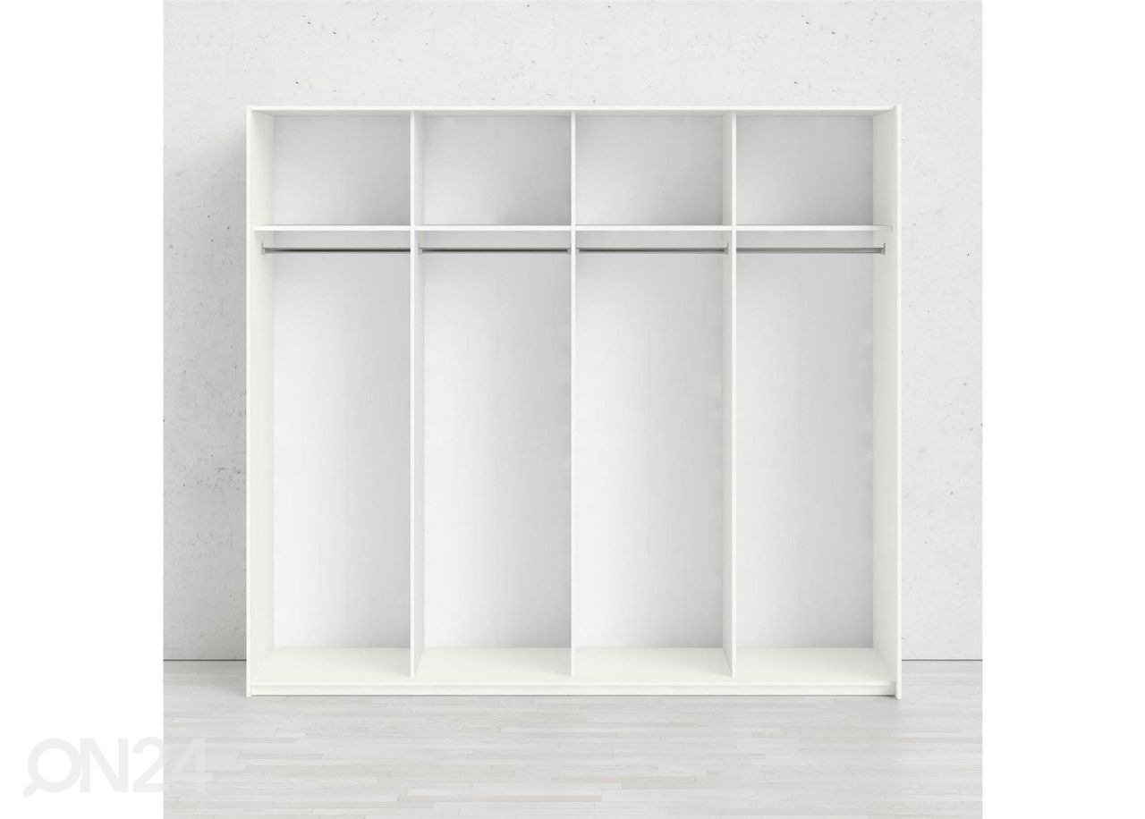 Lükandustega riidekapp Firenze 243 cm suurendatud