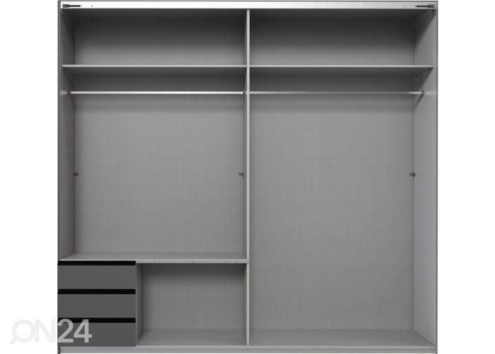 Lükandustega riidekapp Flensburg 2 225 cm suurendatud