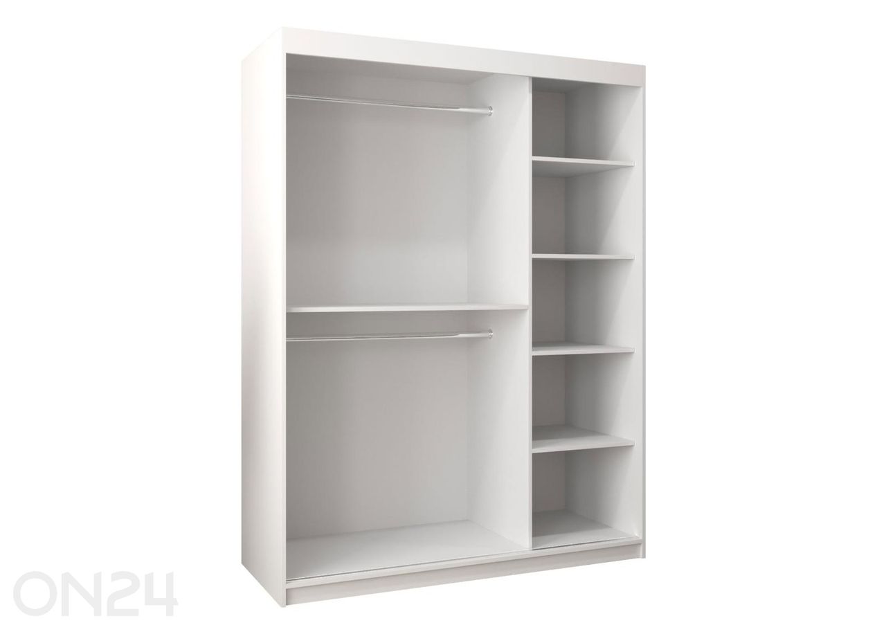 Lükandustega riidekapp Flutes 150 cm suurendatud