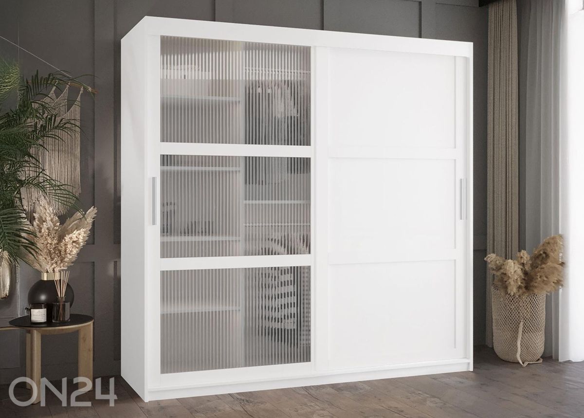 Lükandustega riidekapp Flutes 180 cm suurendatud