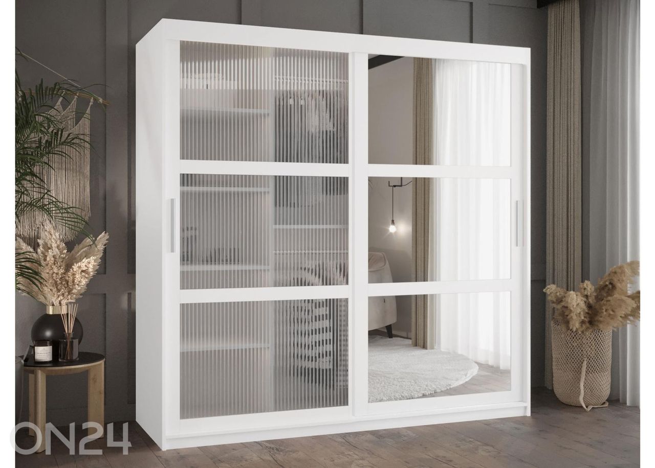 Lükandustega riidekapp Flutes 180 cm suurendatud