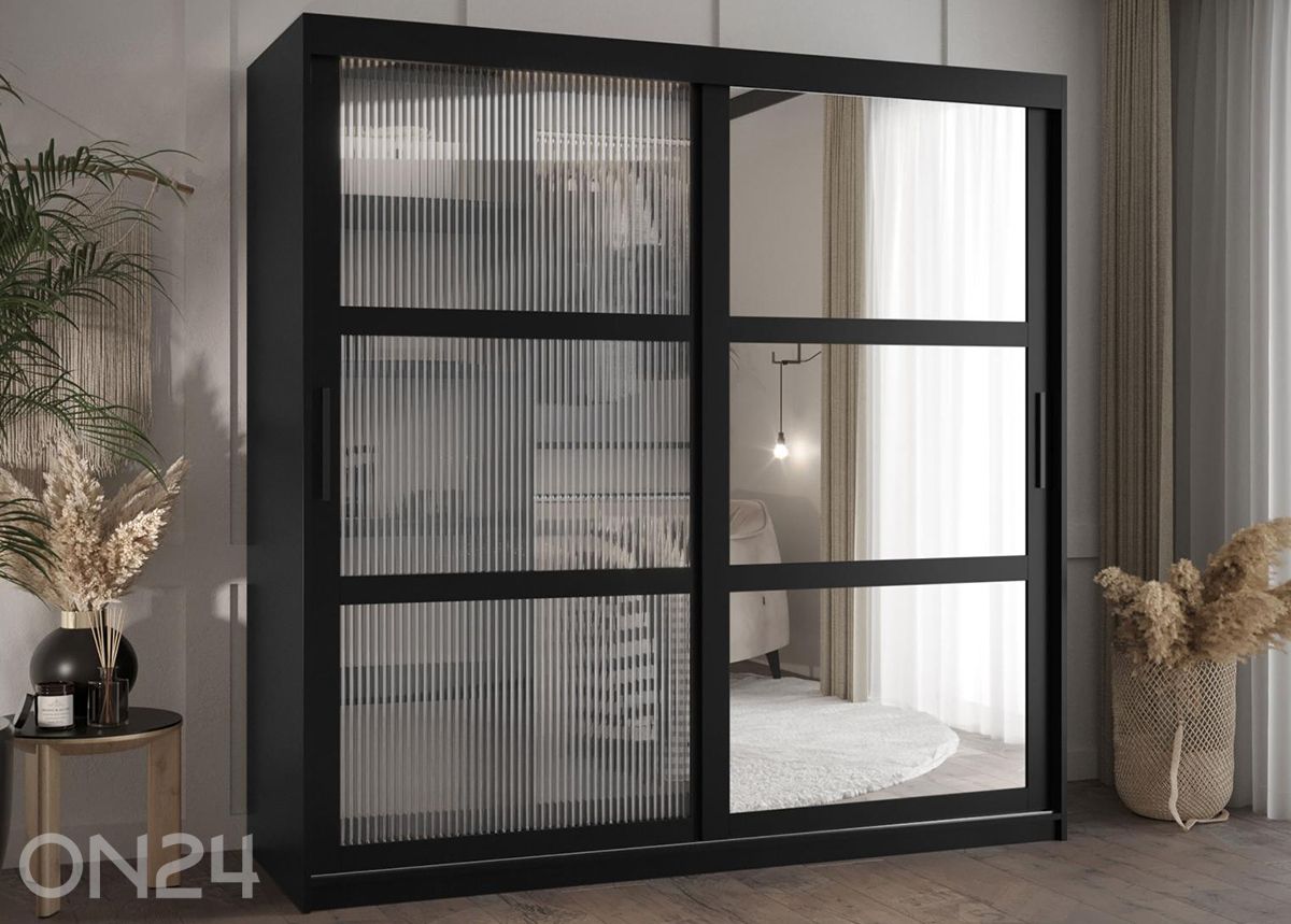 Lükandustega riidekapp Flutes 180 cm suurendatud