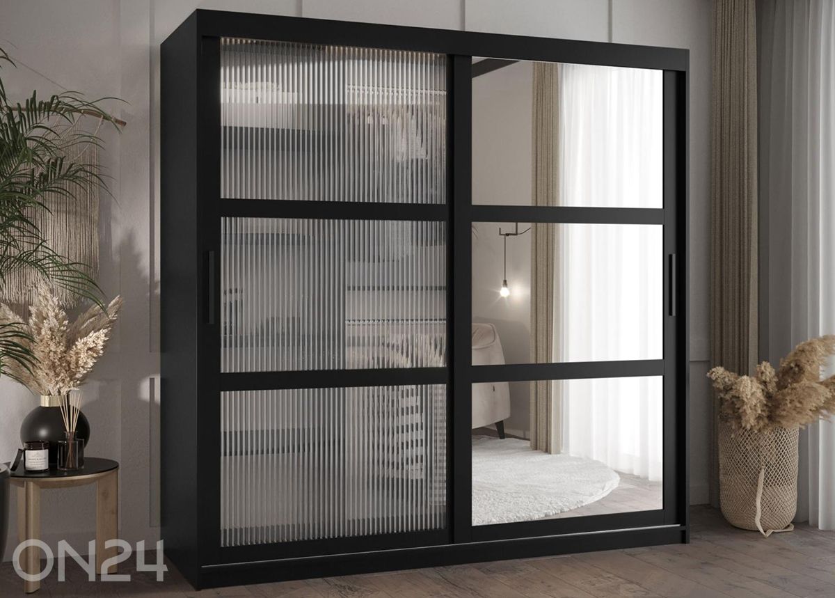 Lükandustega riidekapp Flutes 180 cm suurendatud