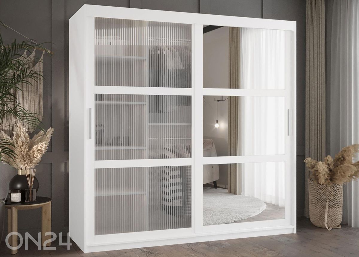 Lükandustega riidekapp Flutes 180 cm suurendatud