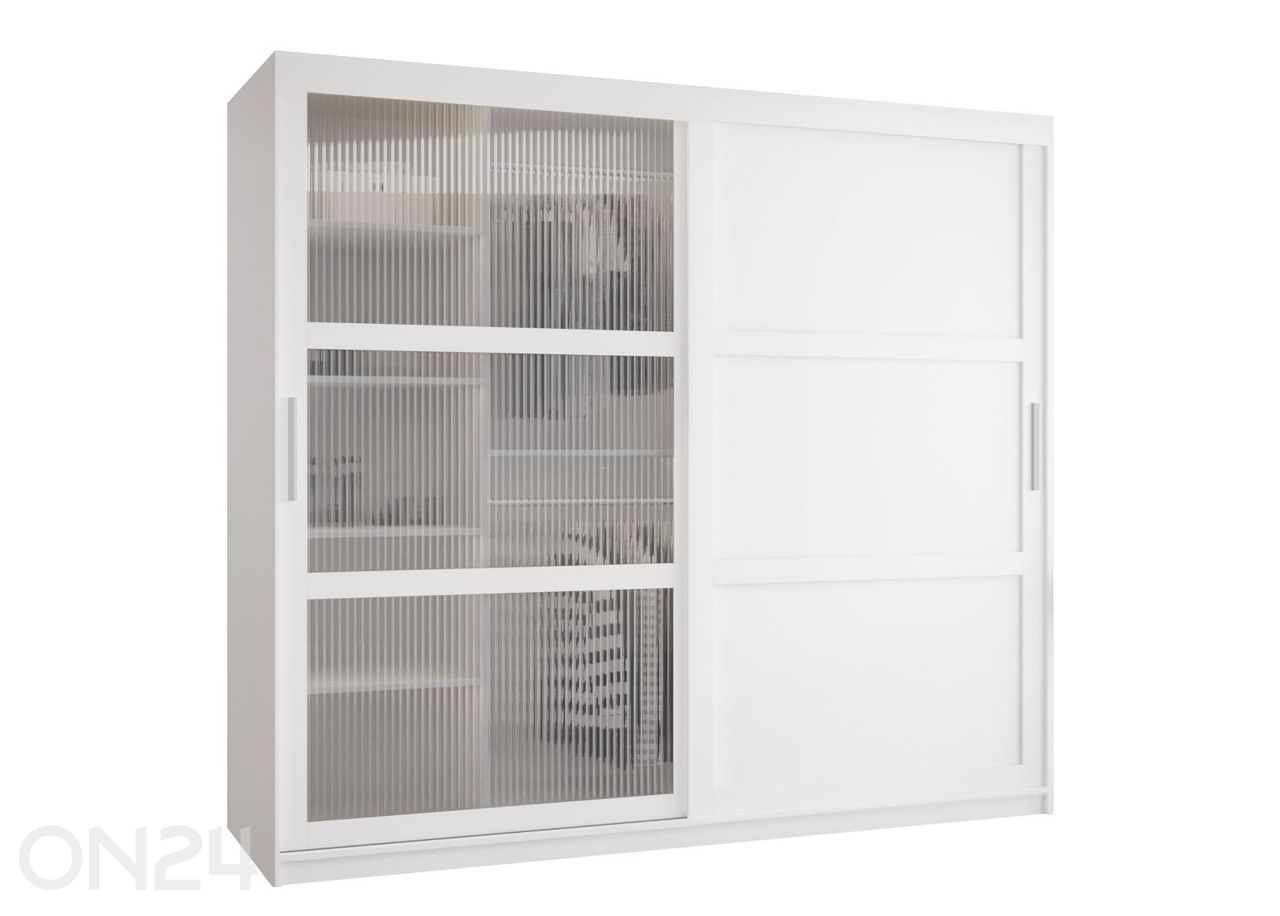 Lükandustega riidekapp Flutes 200 cm suurendatud