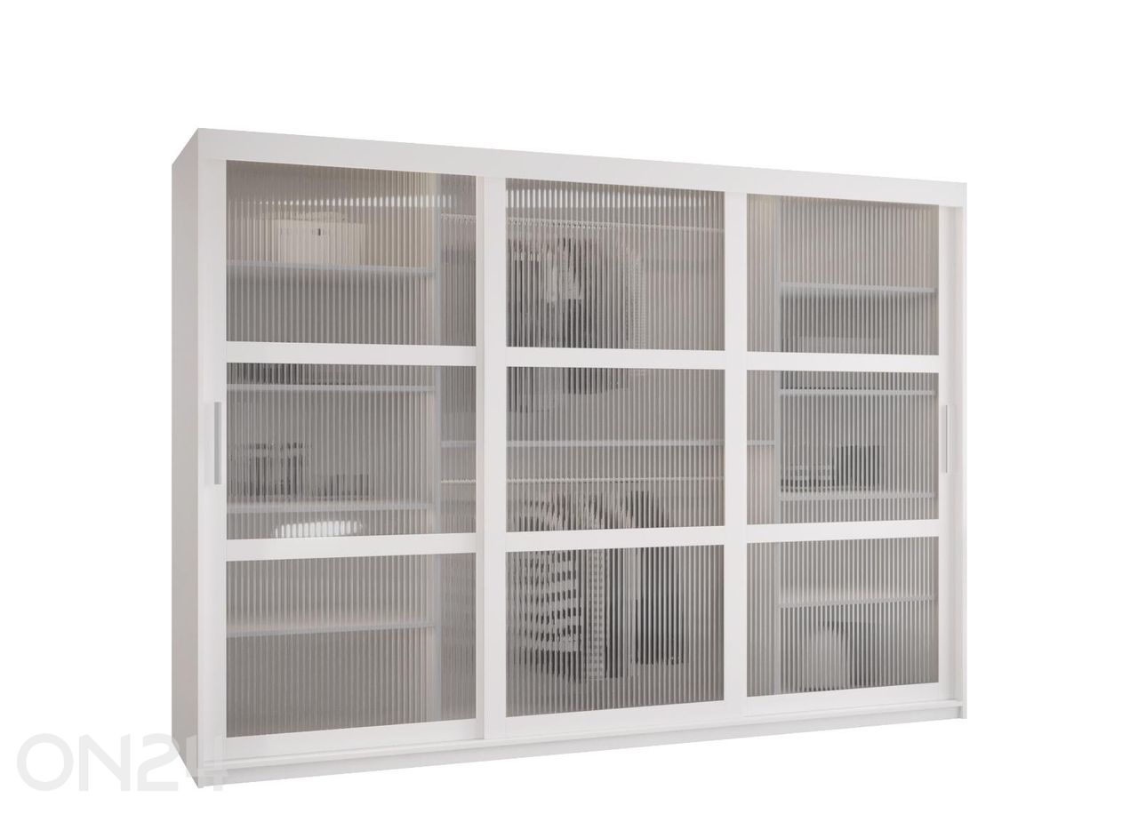 Lükandustega riidekapp Flutes 250 cm suurendatud