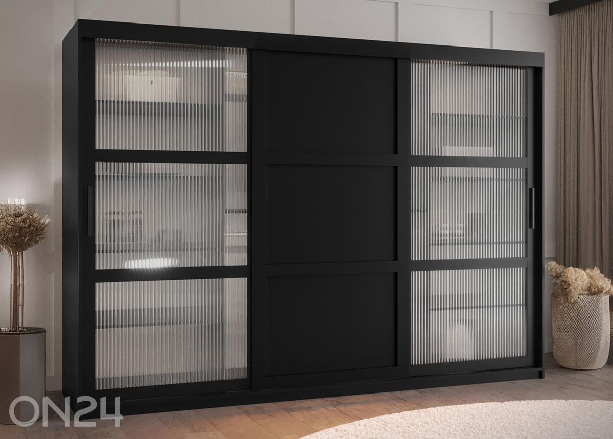 Lükandustega riidekapp Flutes 250 cm suurendatud