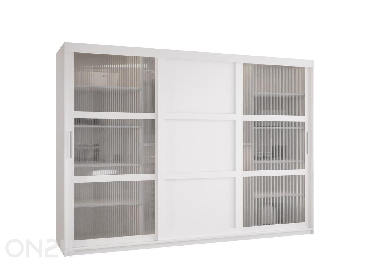 Lükandustega riidekapp Flutes 250 cm suurendatud