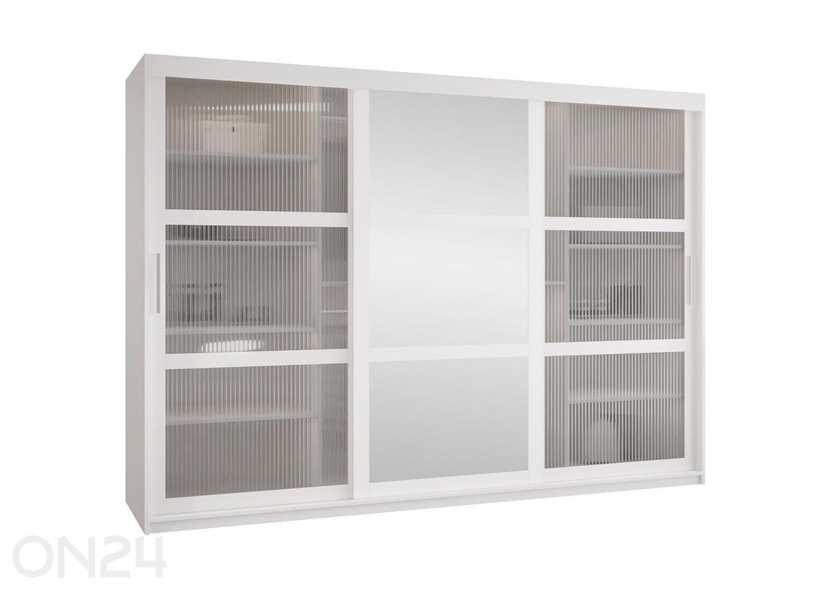 Lükandustega riidekapp Flutes 250 cm suurendatud