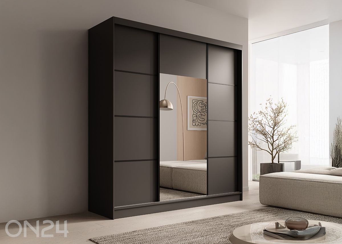 Lükandustega riidekapp Gironde 200 cm suurendatud