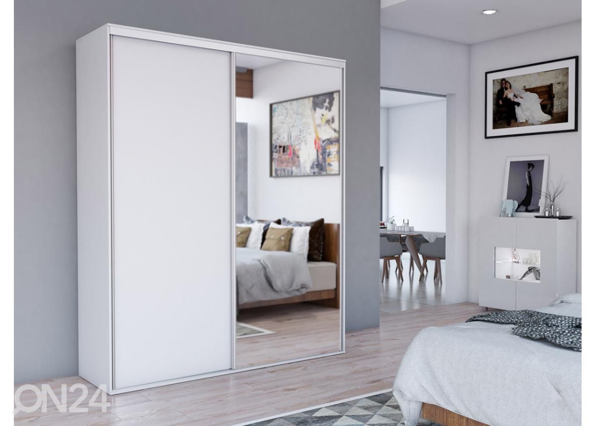 Lükandustega riidekapp Grande 204 cm suurendatud