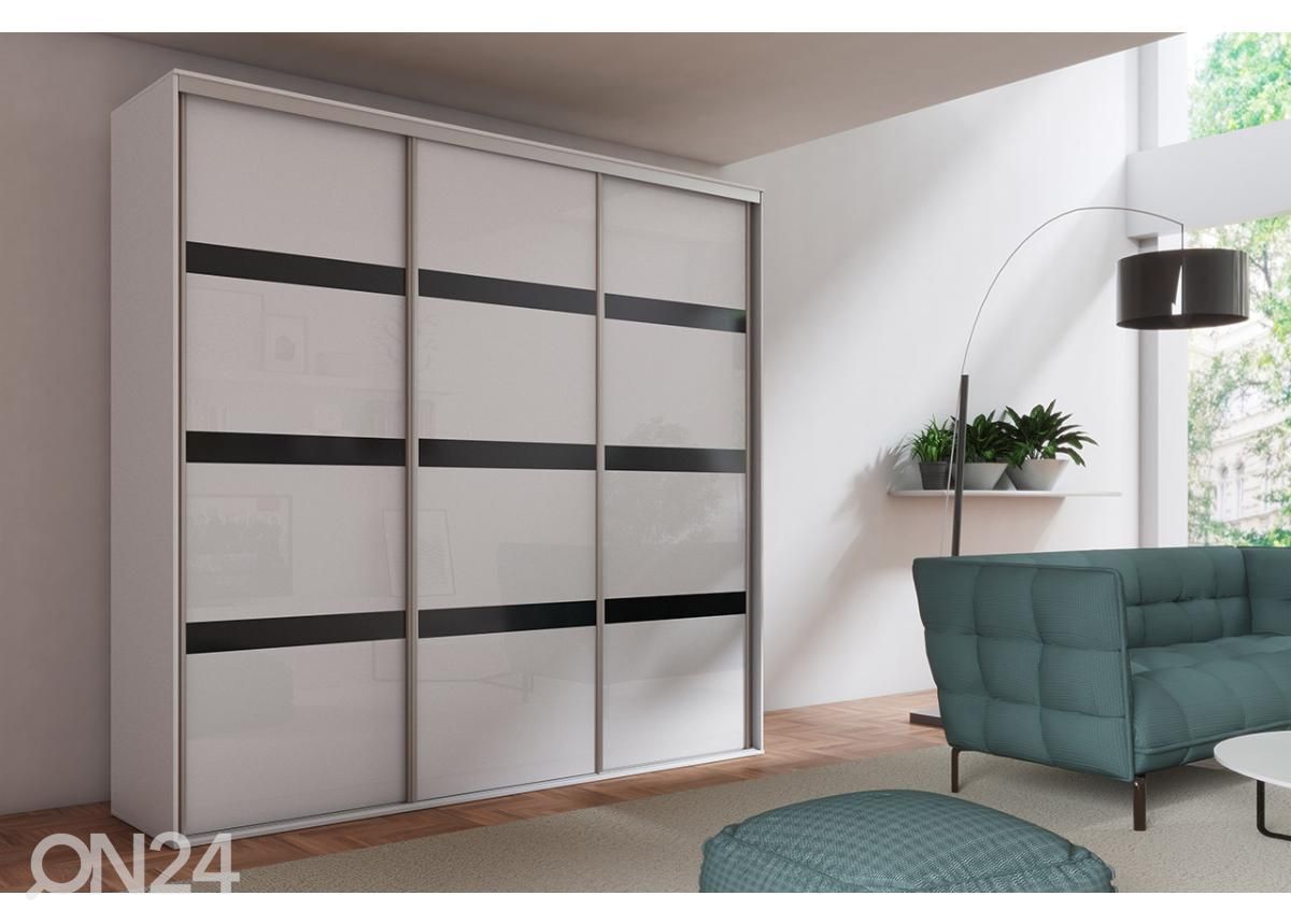 Lükandustega riidekapp Grande 277 cm suurendatud