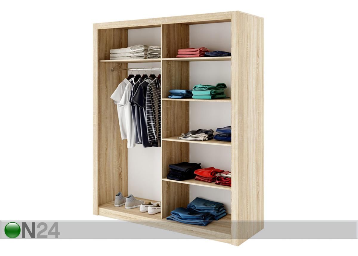 Lükandustega riidekapp Idea 180cm suurendatud