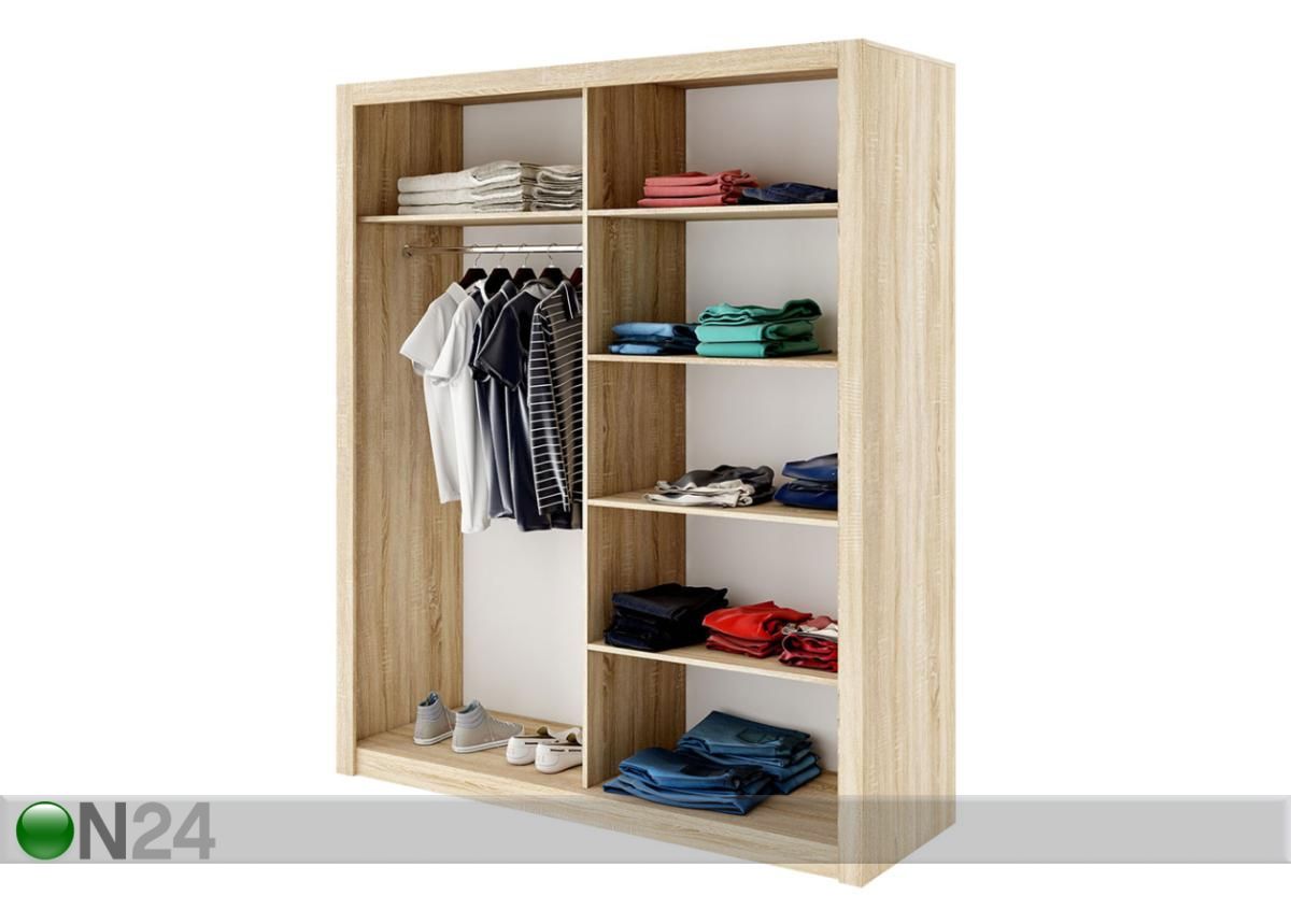 Lükandustega riidekapp Idea 180cm suurendatud