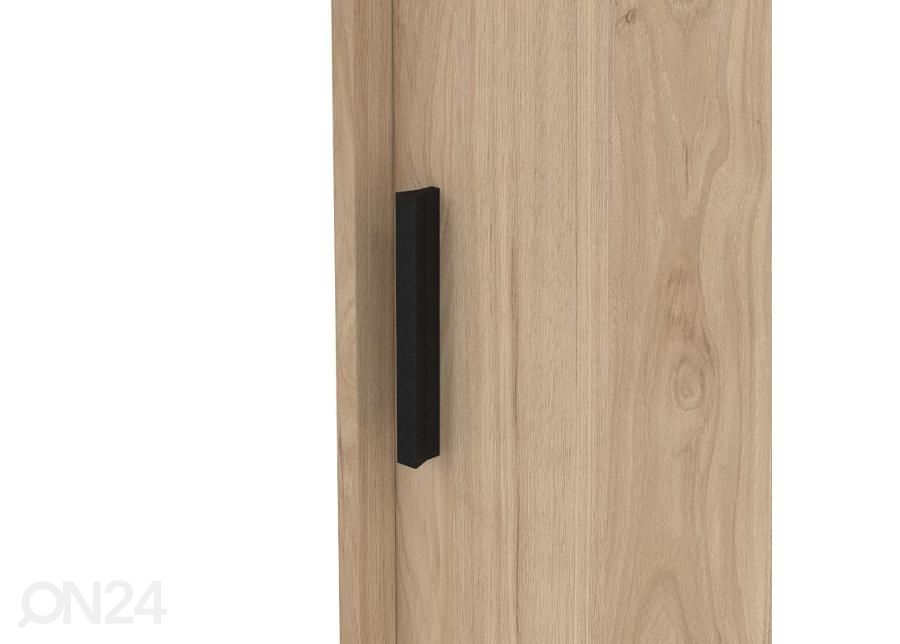 Lükandustega riidekapp Line 121 cm, hickory suurendatud