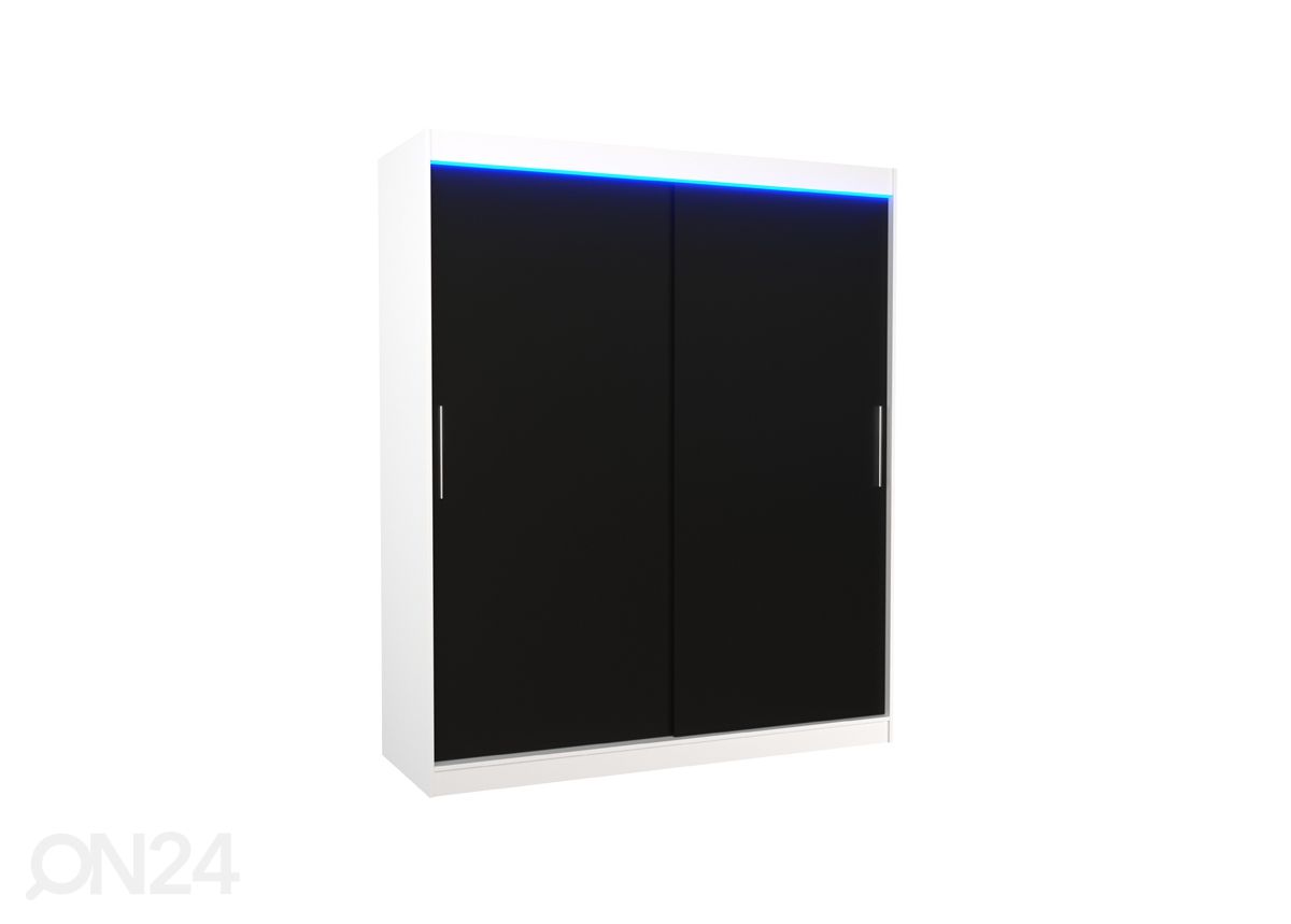 Lükandustega riidekapp Lino 180 cm + LED suurendatud