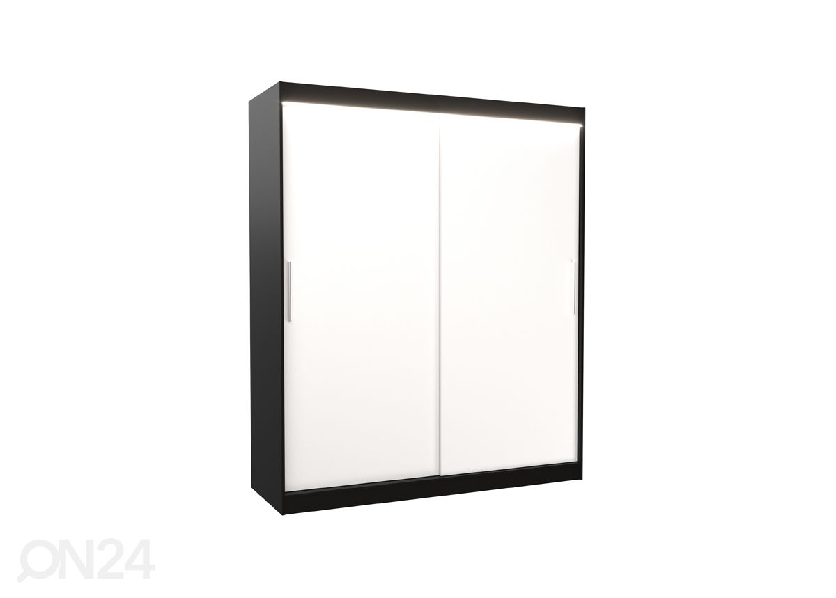 Lükandustega riidekapp Lino 180 cm + LED suurendatud