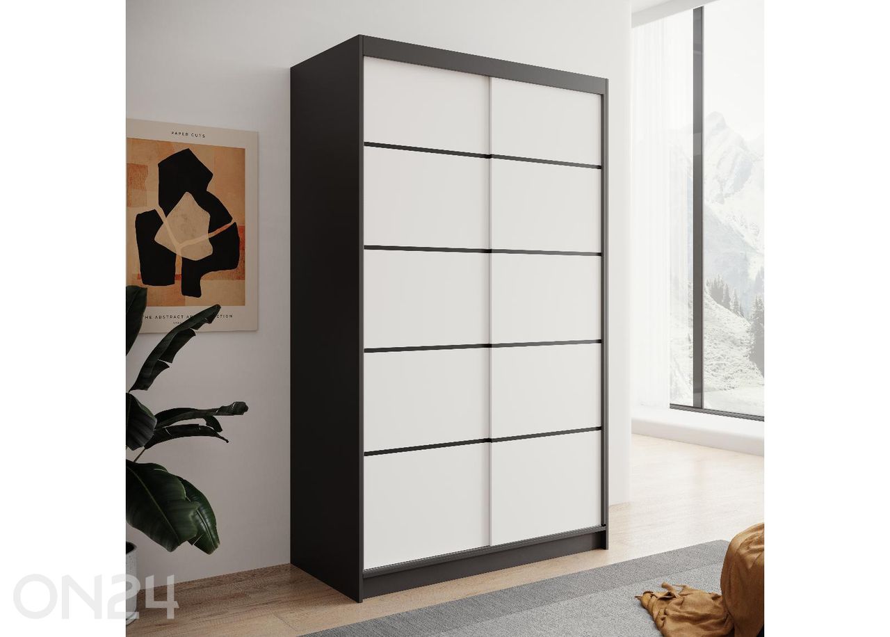 Lükandustega riidekapp Lizi suurendatud