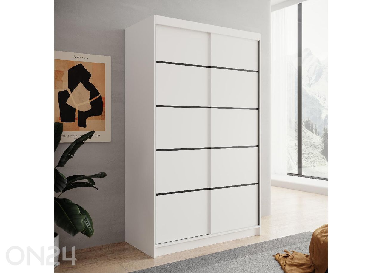 Lükandustega riidekapp Lizi suurendatud