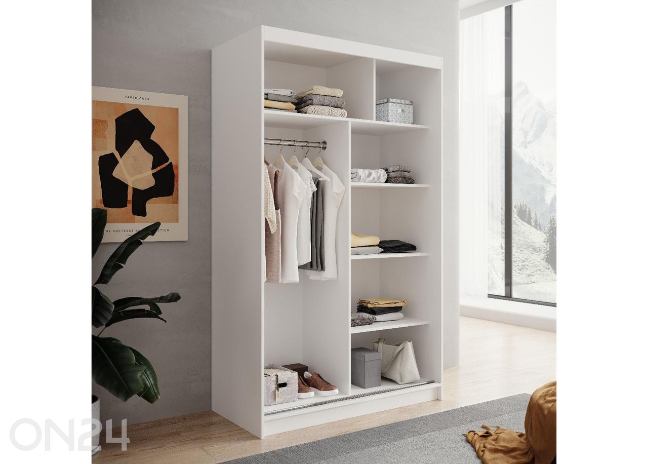 Lükandustega riidekapp Lizi suurendatud