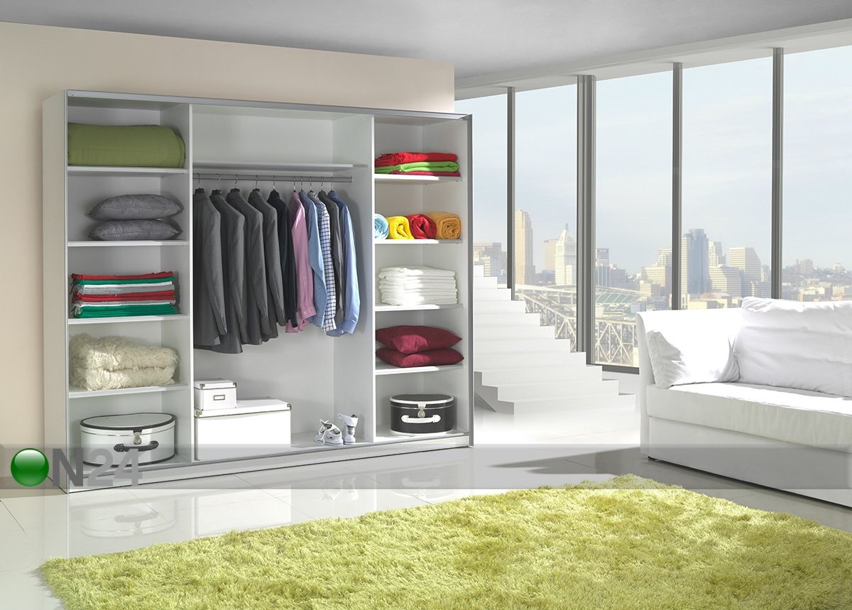 Lükandustega riidekapp Lux 244 cm suurendatud