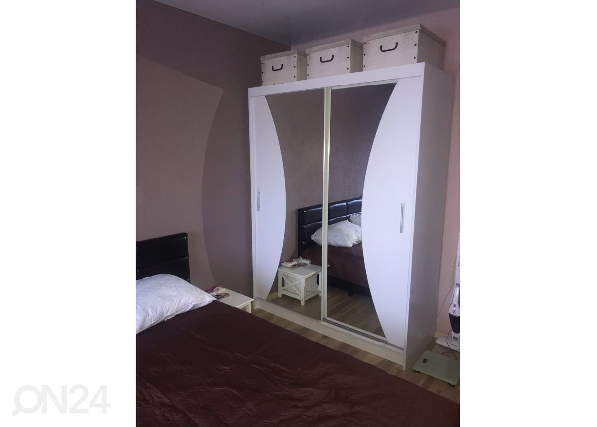 Lükandustega riidekapp Maxine 150 cm suurendatud