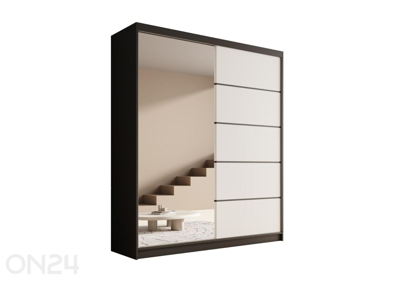 Lükandustega riidekapp Monte II 180 cm suurendatud