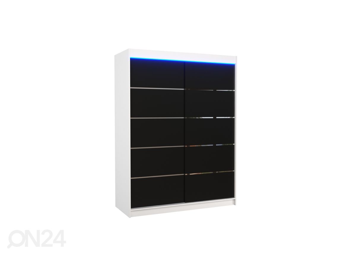 Lükandustega riidekapp Olivia 150 cm + LED suurendatud