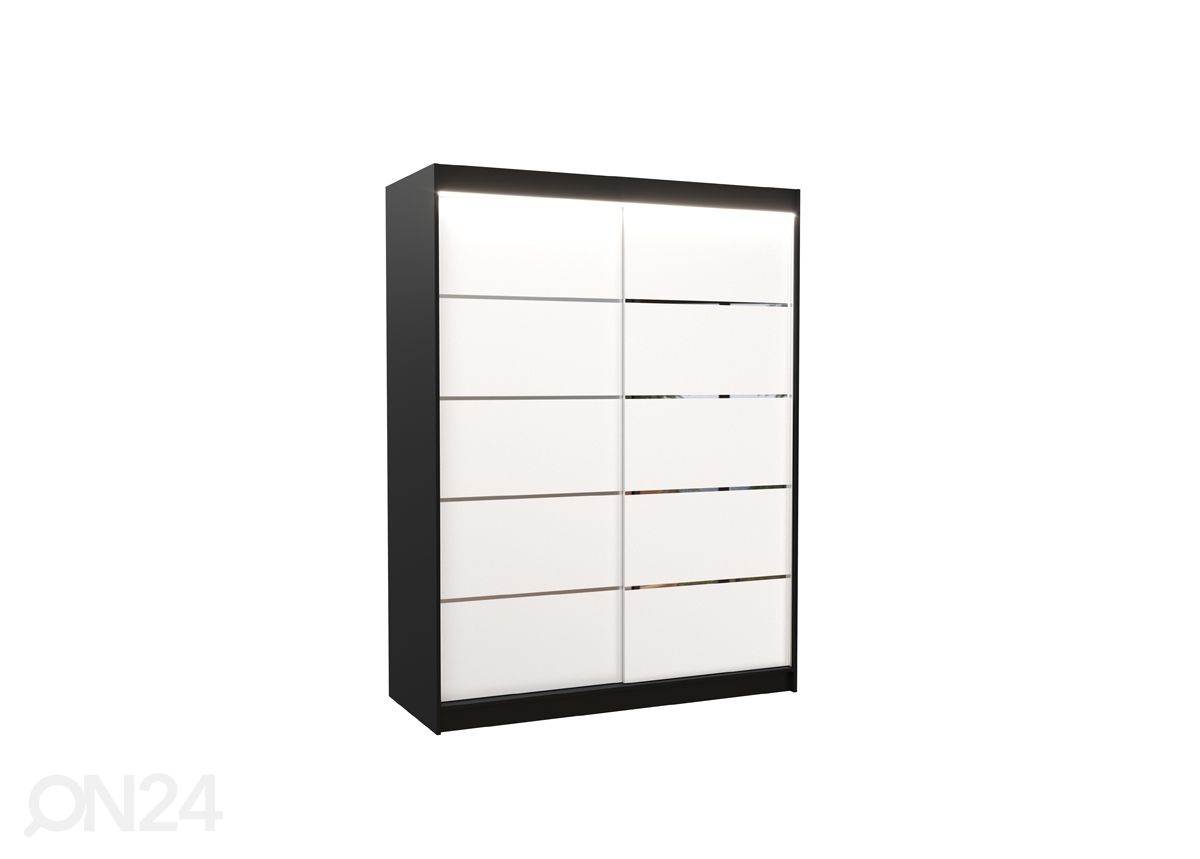 Lükandustega riidekapp Olivia 150 cm + LED suurendatud