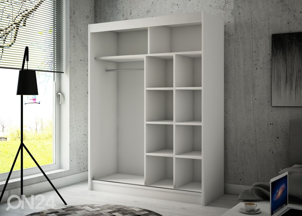 Lükandustega riidekapp Olivia III 150 cm suurendatud
