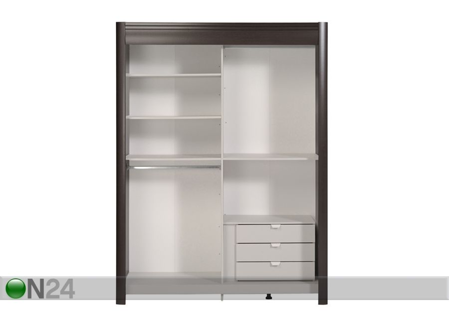 Lükandustega riidekapp Phenix 157 cm suurendatud