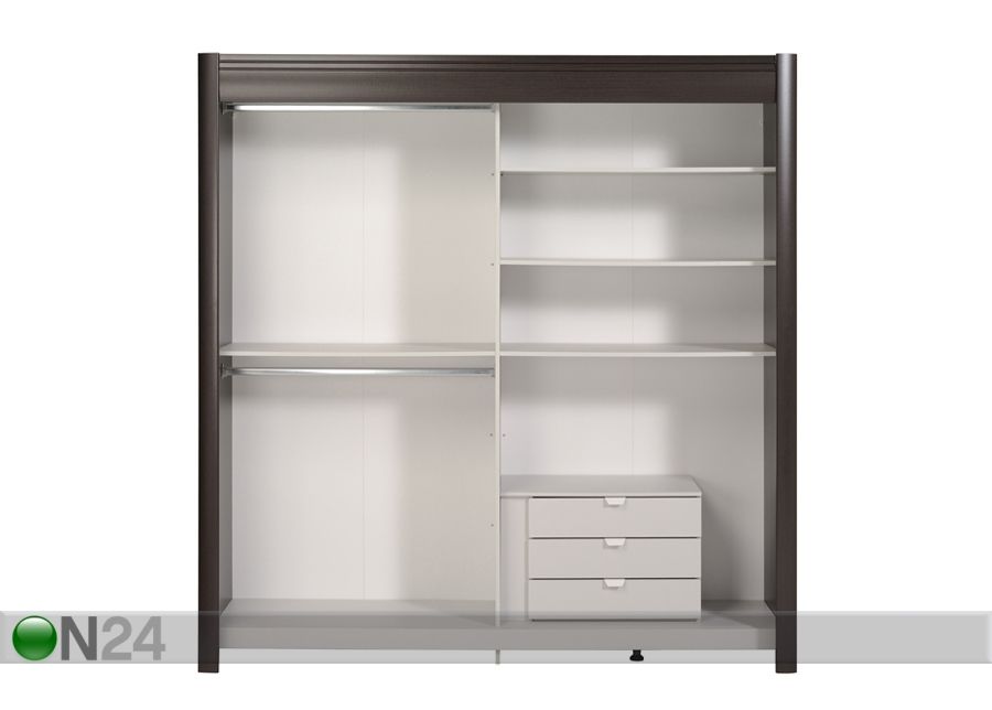 Lükandustega riidekapp Phenix 202 cm suurendatud