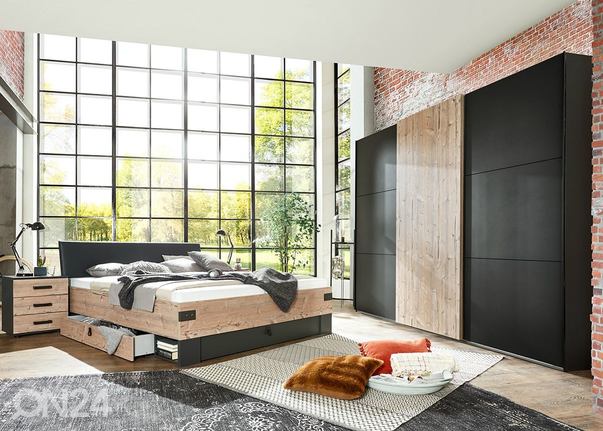 Lükandustega riidekapp Portfield h216x250 cm suurendatud