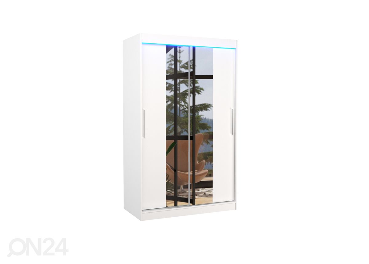 Lükandustega riidekapp Susana I 120 cm + LED suurendatud