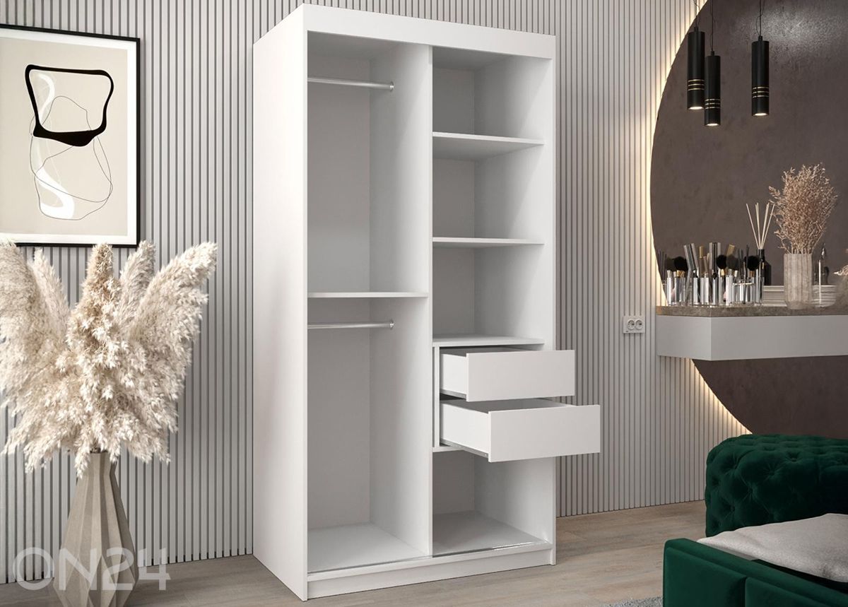 Lükandustegariidekapp Flutes 100 cm + LED suurendatud