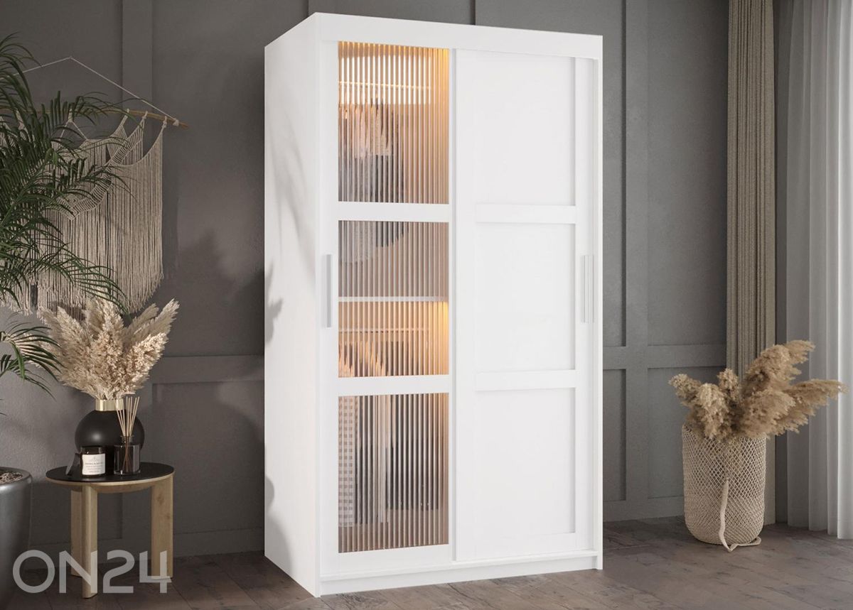 Lükandustegariidekapp Flutes 100 cm + LED suurendatud