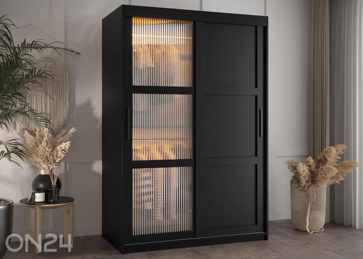 Lükandustegariidekapp Flutes 120 cm + LED suurendatud