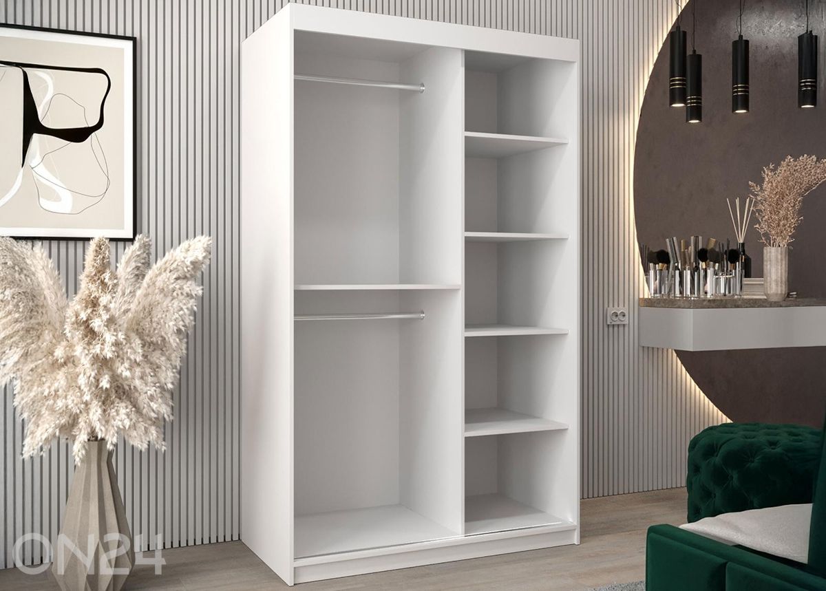 Lükandustegariidekapp Flutes 120 cm + LED suurendatud