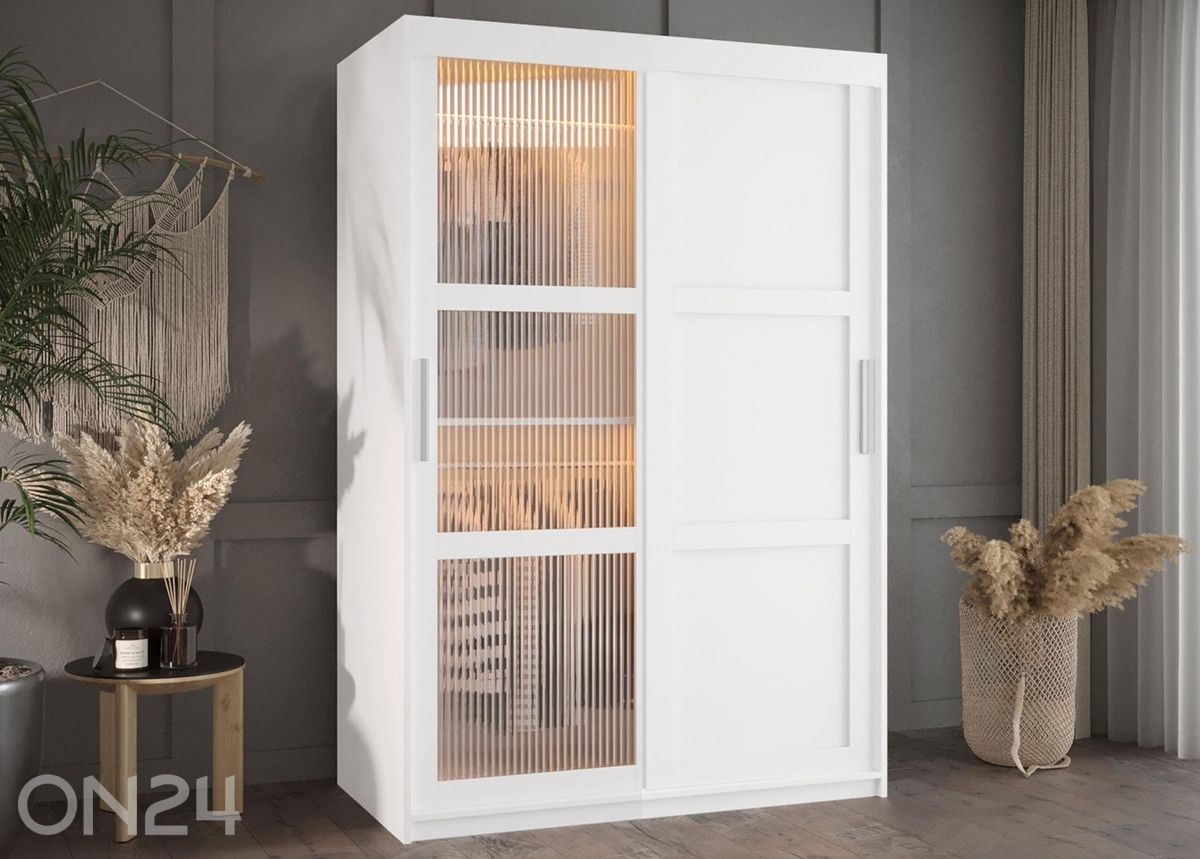 Lükandustegariidekapp Flutes 120 cm + LED suurendatud