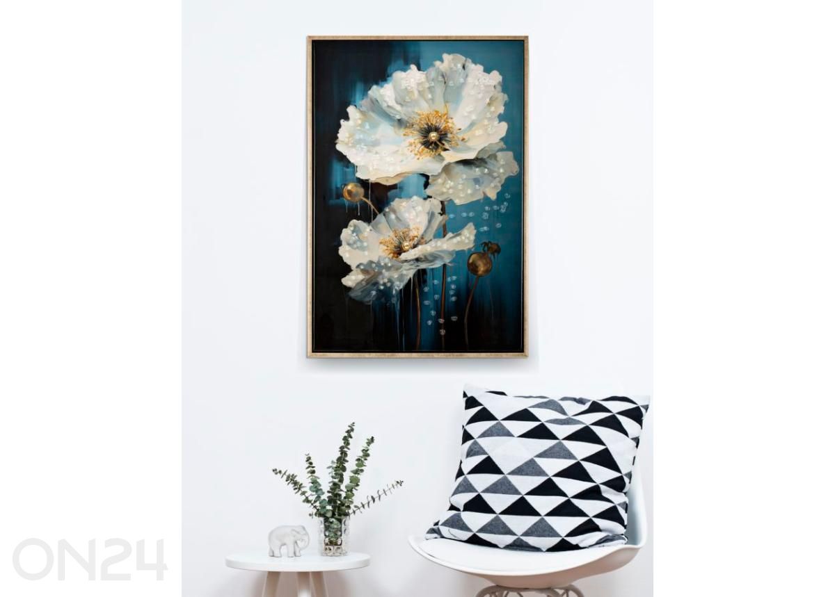 Maal Narcy 42x62 cm, sinine/valge suurendatud