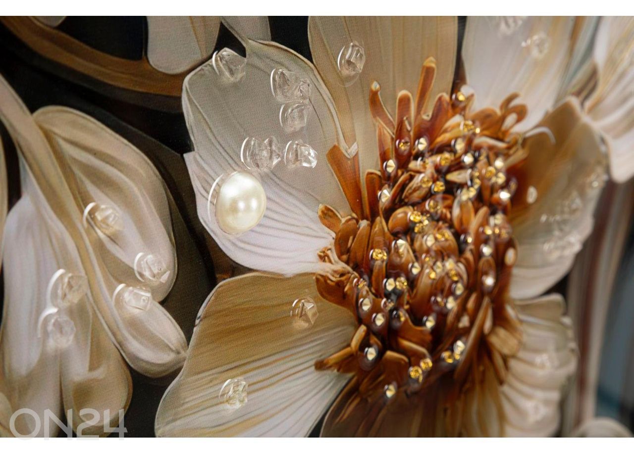 Maal Narcy 82x82 cm, valge suurendatud