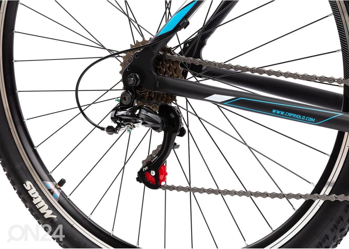 Maastikuratas MTB 9.0 29", must-sinine suurendatud